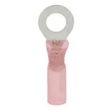 #16-14AWG 1/4" Stud Heat Shrink Insulated Ring Terminals, 25 pack