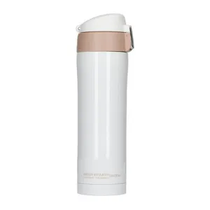 ASOBU Diva Insulated Vacuum Beverage Thermos Container - White Brown