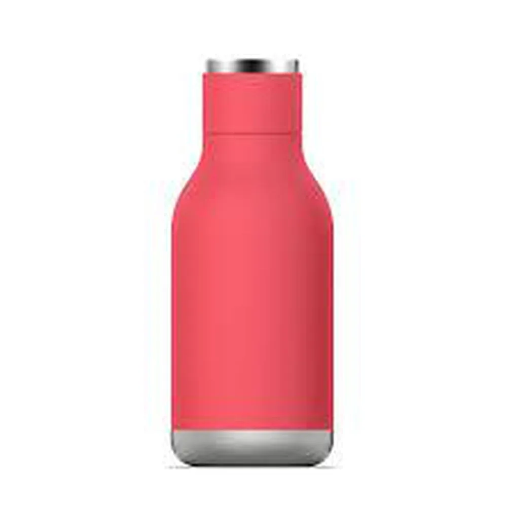 ASOBU Urban Insulated and Double Walled 16 Ounce 24hrs Cool Stainless Steel Bottle - Peach