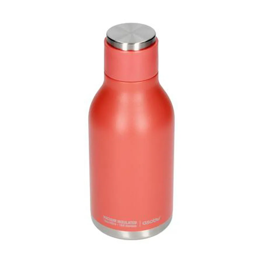 ASOBU Urban Insulated and Double Walled 16 Ounce 24hrs Cool Stainless Steel Bottle - Peach