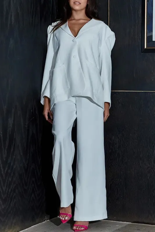 Athina Casual Loose Fit Blazer And Pants
