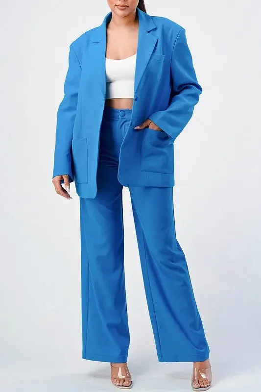 Athina Casual Loose Fit Blazer And Pants