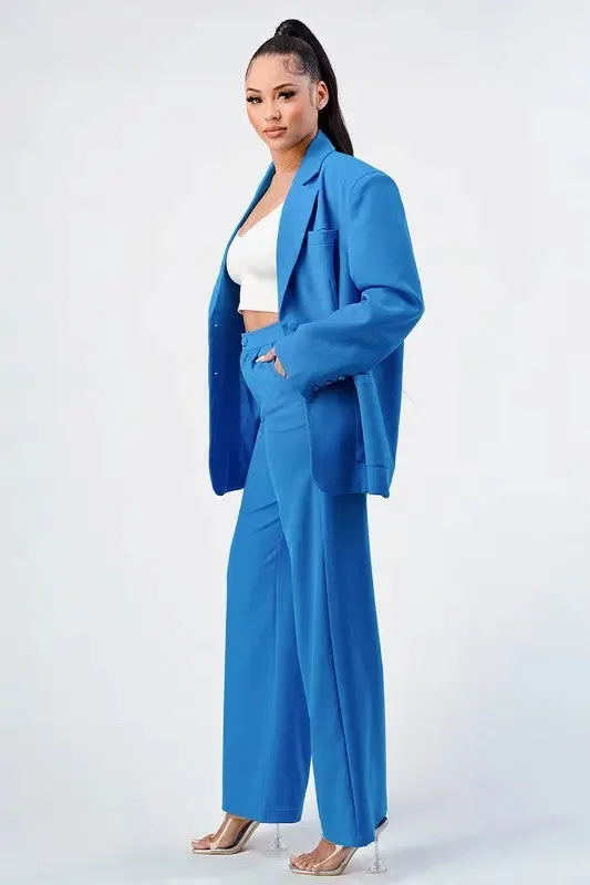 Athina Casual Loose Fit Blazer And Pants