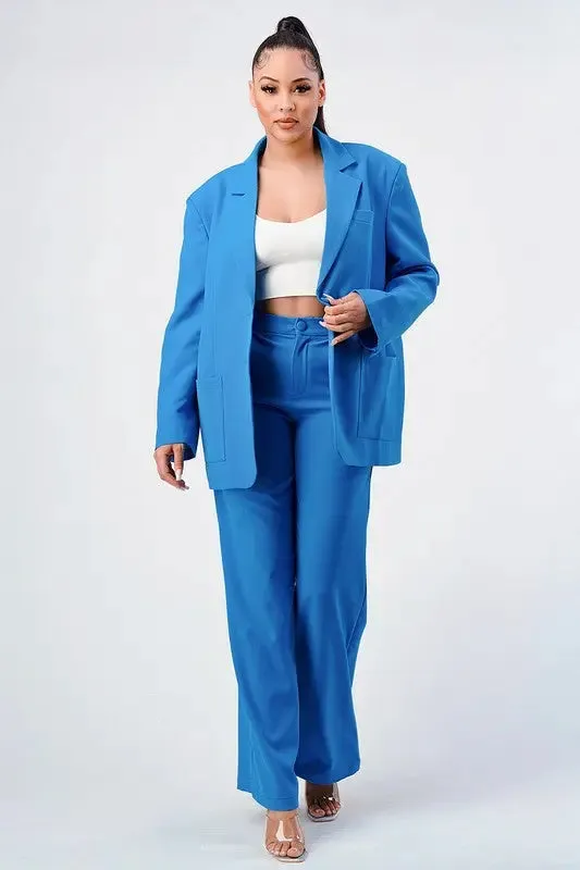 Athina Casual Loose Fit Blazer And Pants