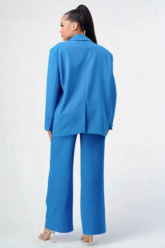 Athina Casual Loose Fit Blazer And Pants