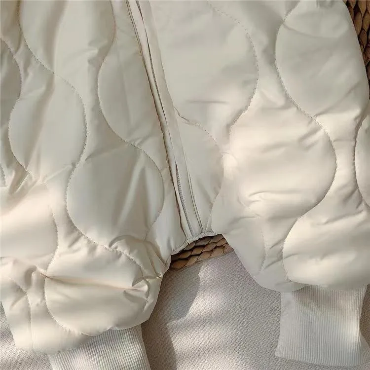 Baby Bear Quilted Plush Romper Coat
