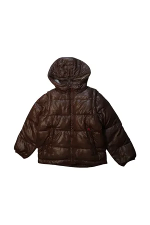 Boden Puffer Coat With Hood - Size 5-6T