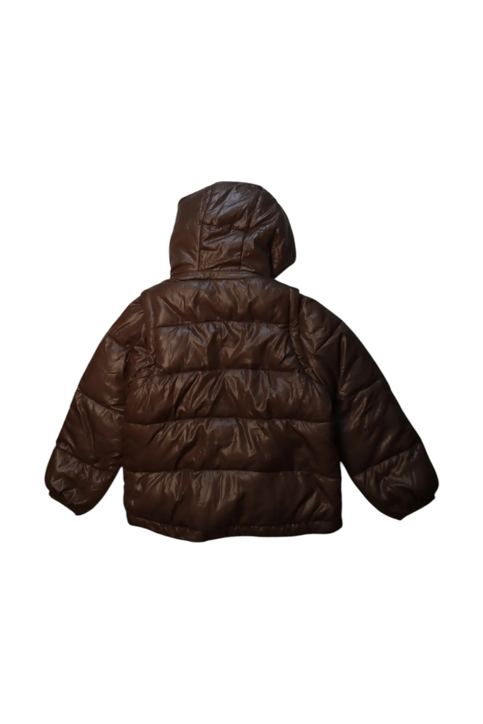 Boden Puffer Coat With Hood - Size 5-6T