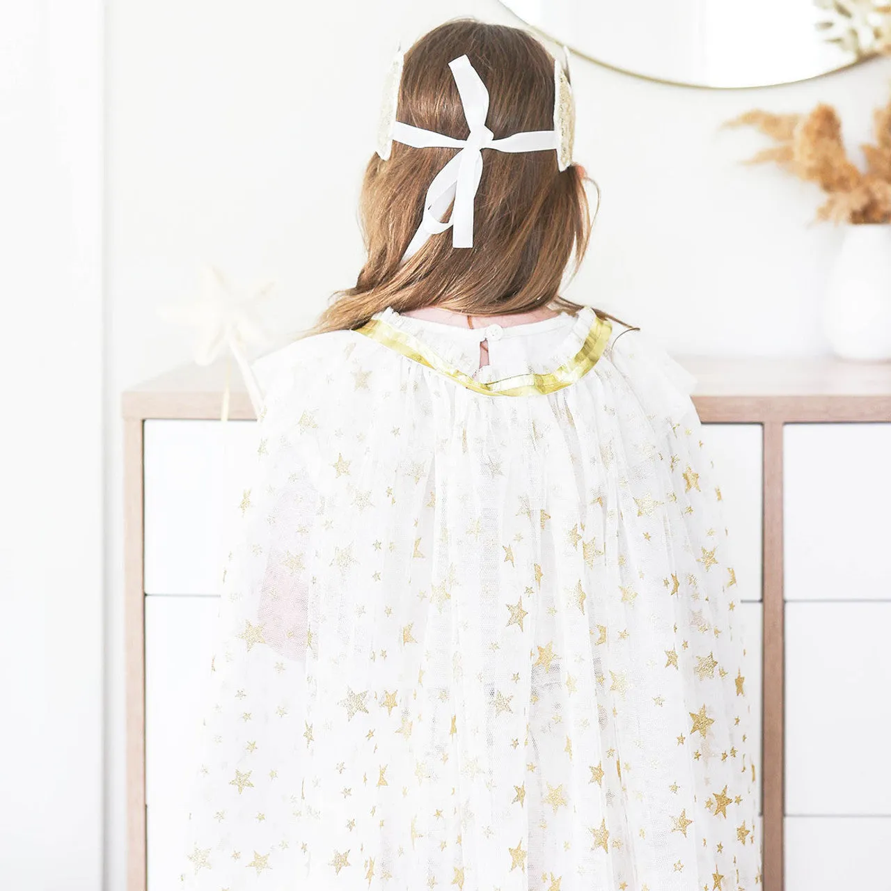 Cape - Ivory Tulle Star