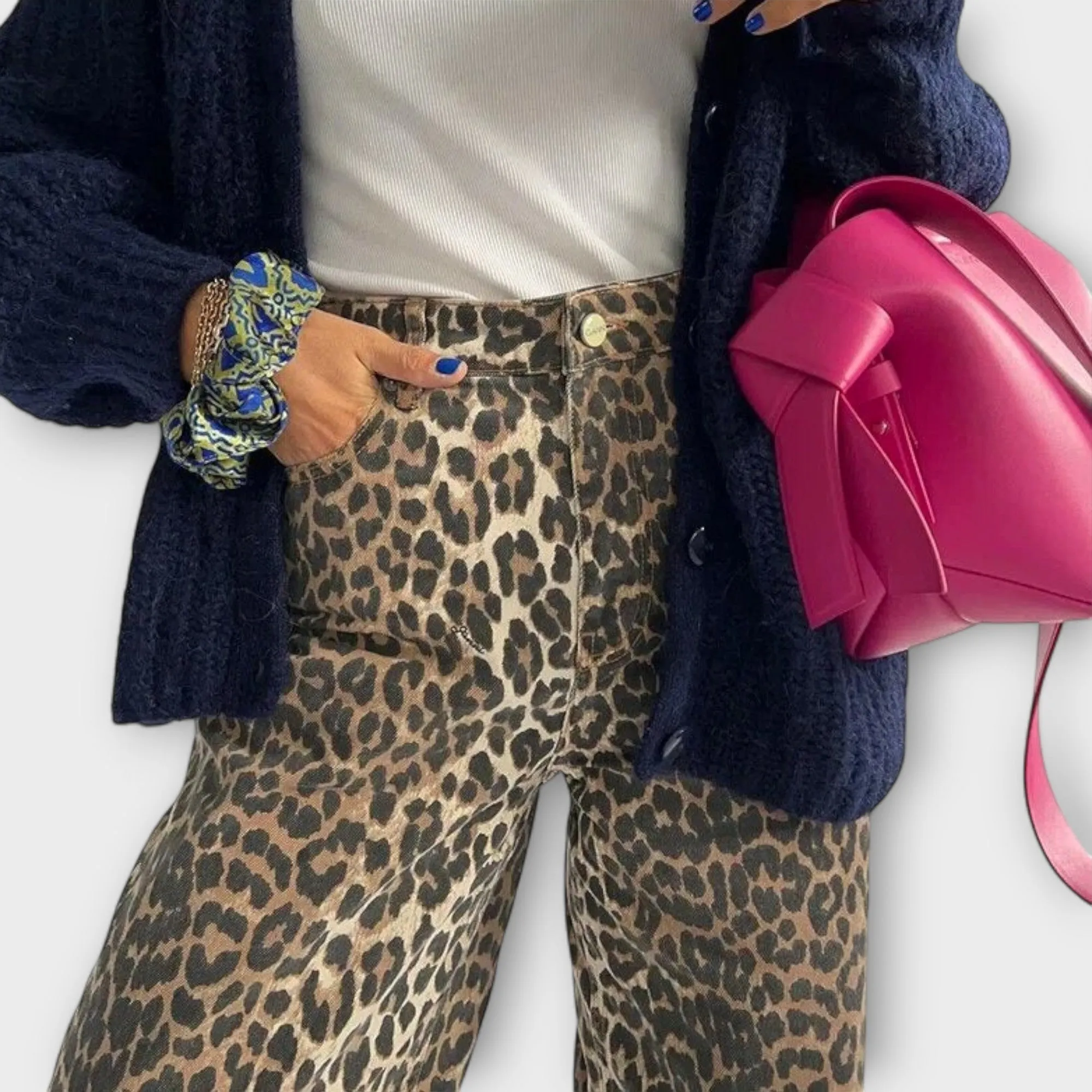 Chandra Vintage Leopard Jeans