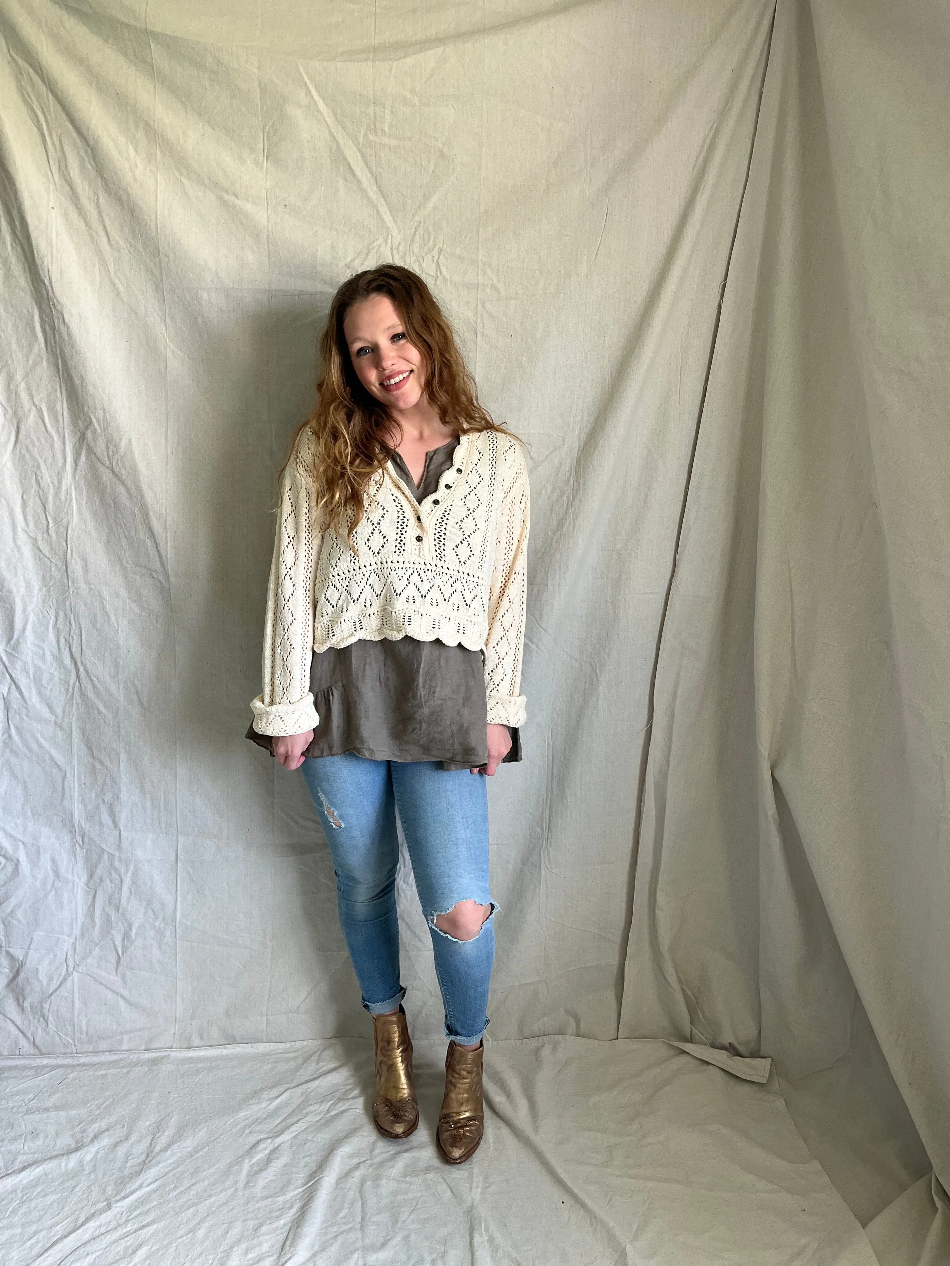 Edith Linen Blouse