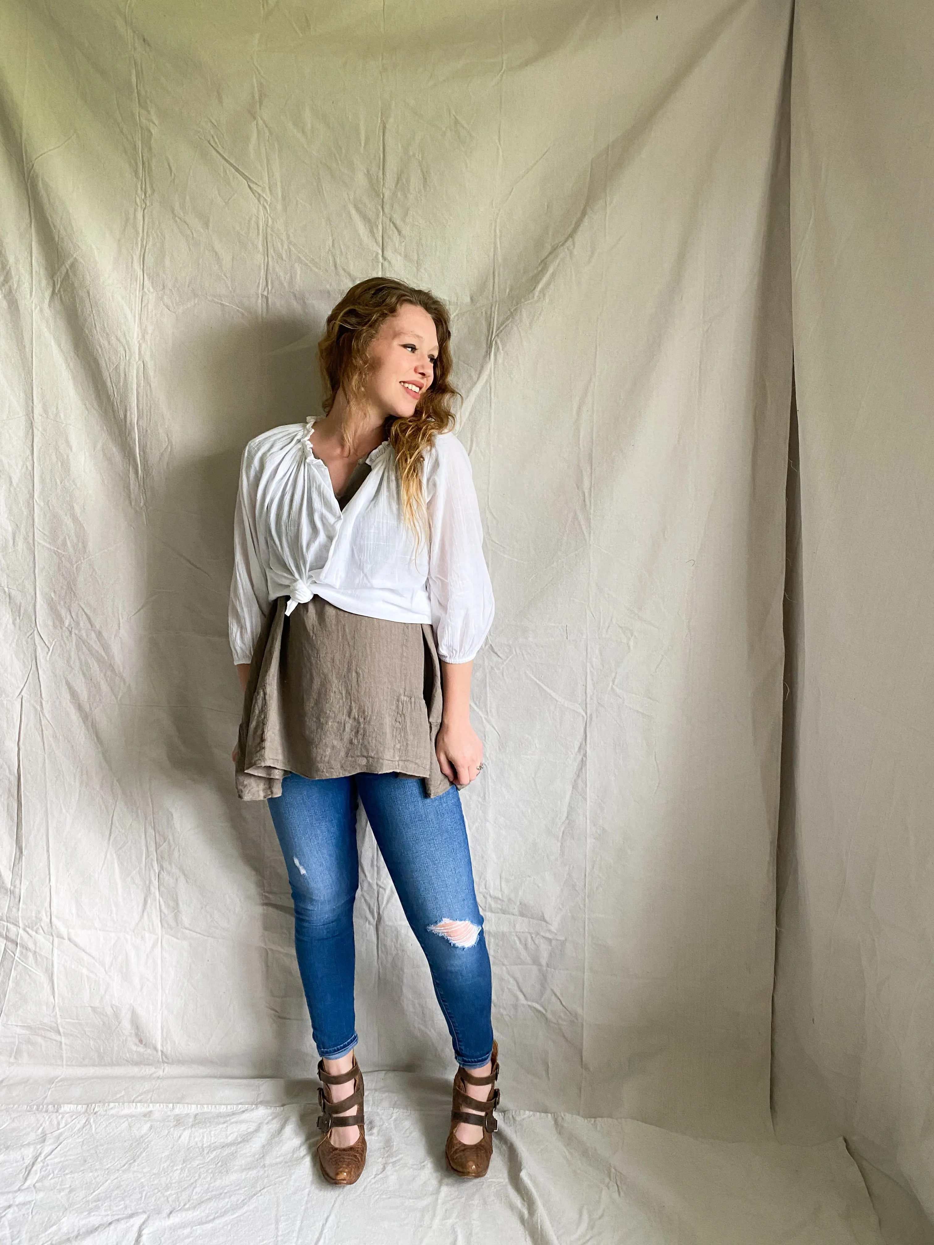 Edith Linen Blouse