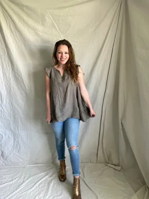 Edith Linen Blouse