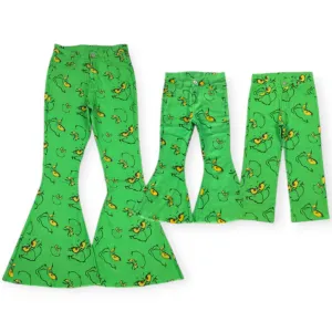 Grinch denim MOM jeans