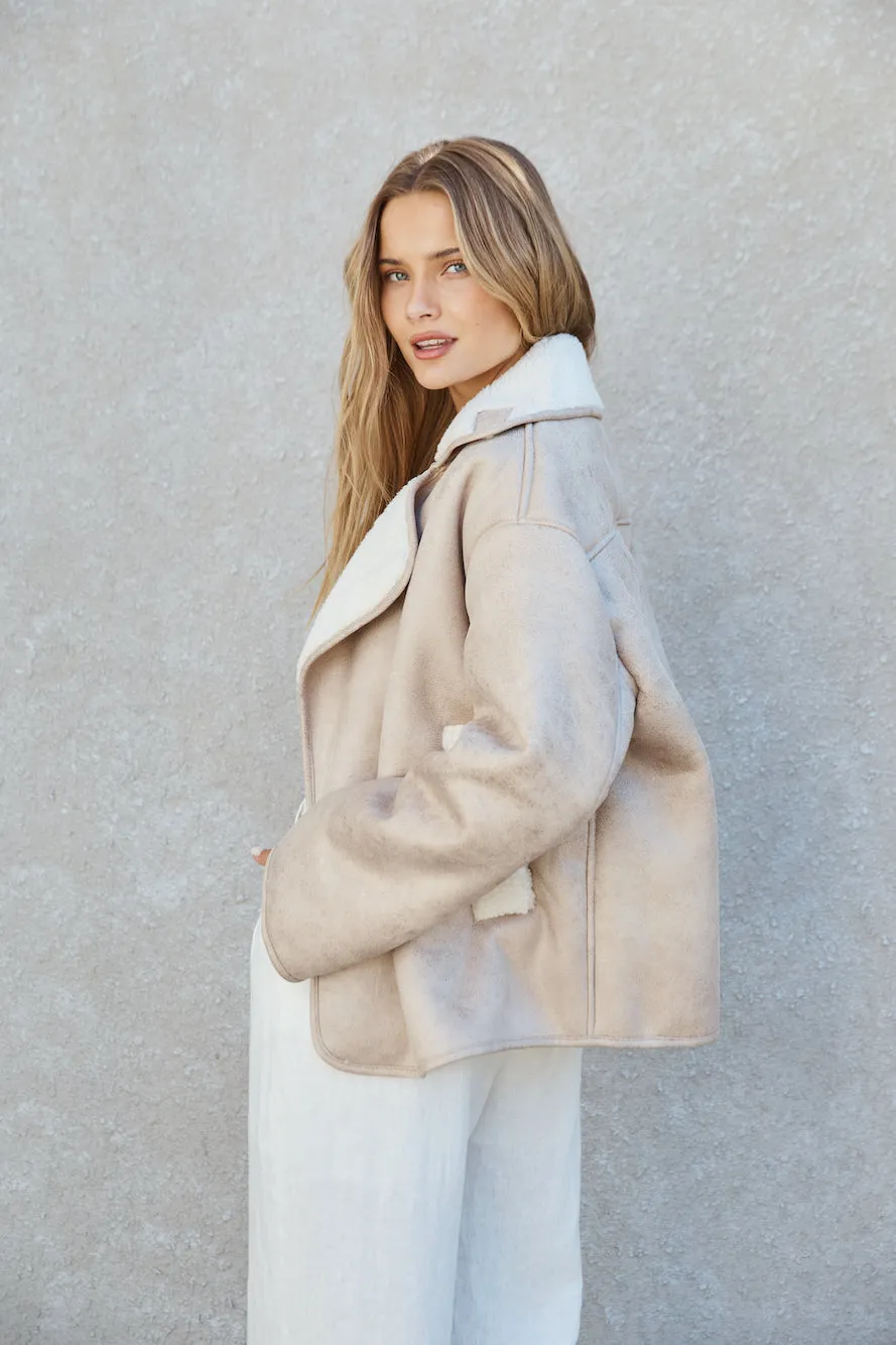 Morning Coffee Jacket Tan