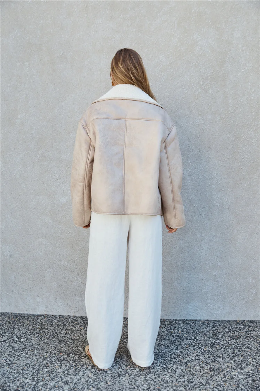 Morning Coffee Jacket Tan