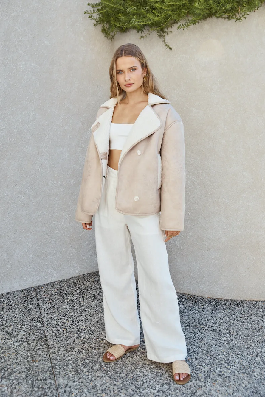 Morning Coffee Jacket Tan