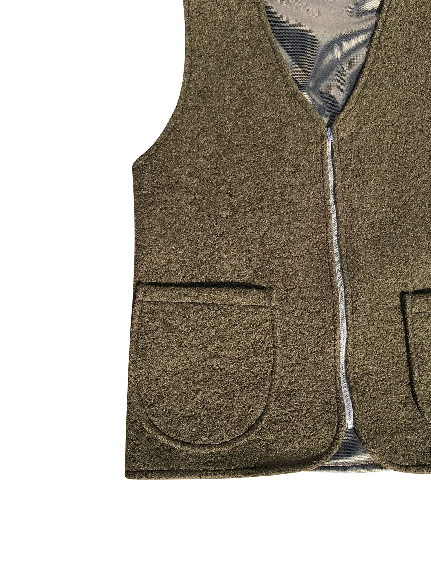 Olive Wool Gilet