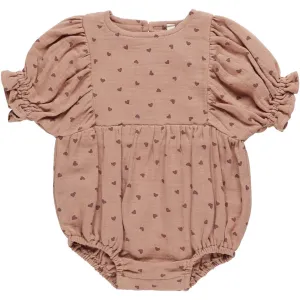 Quincy Mae Cosette Romper | Hearts